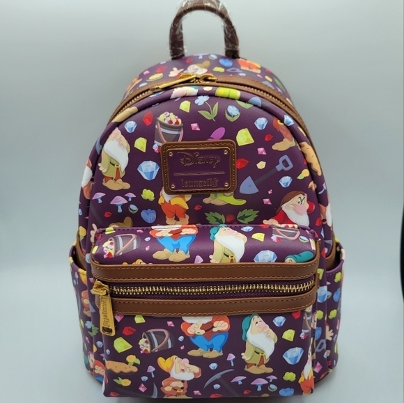 Loungefly Snow White 85th Anniversary AOP Backpack - Picture 1 of 7